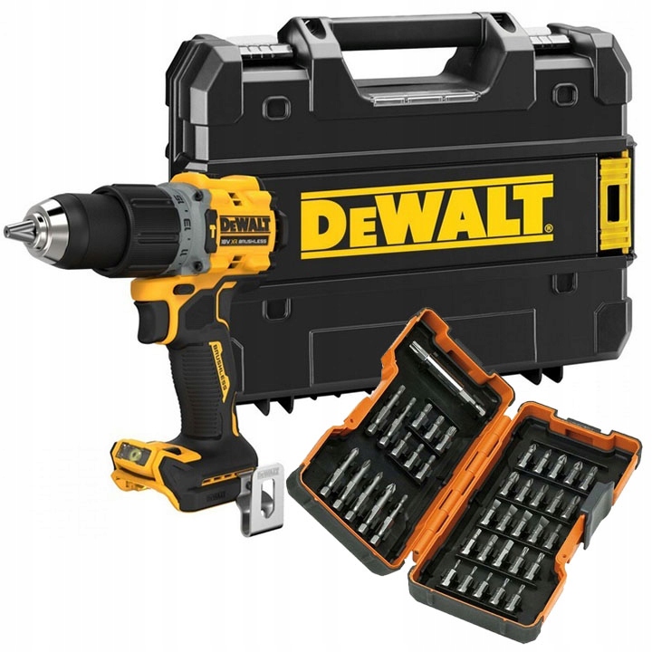 Aku Vŕtačka Kufor DeWALT a sada bitov Aeg