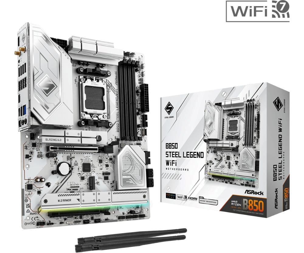 ASRock Mb Sc AM5 B850 Steel Legend WiFi, Amd B850, 4xDDR5, 1xHDMI, …