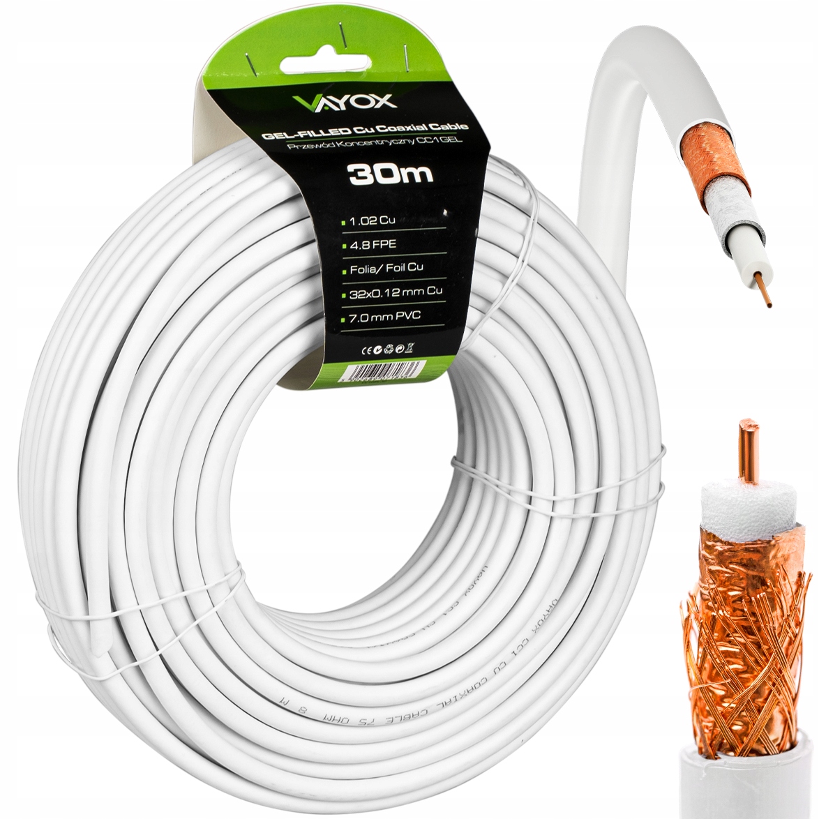 

Kabel Koncentryczny Żel Przewód Cu Ziemny Miedź 30