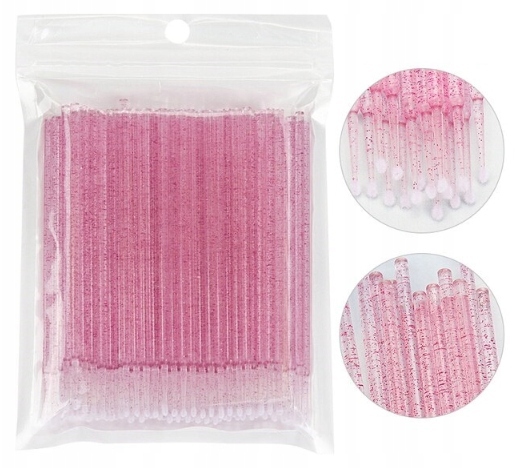 

Aplikatory do rzęs Microbrush Brokat Kryształ 100x