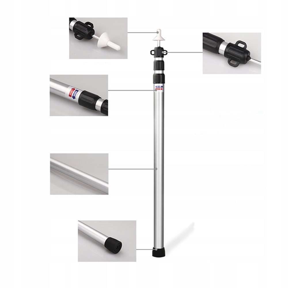 PRĘT PODTRZYMUJĄCY TELESKOPOWY DO NAMIOTU STELAŻ Materiał aluminium