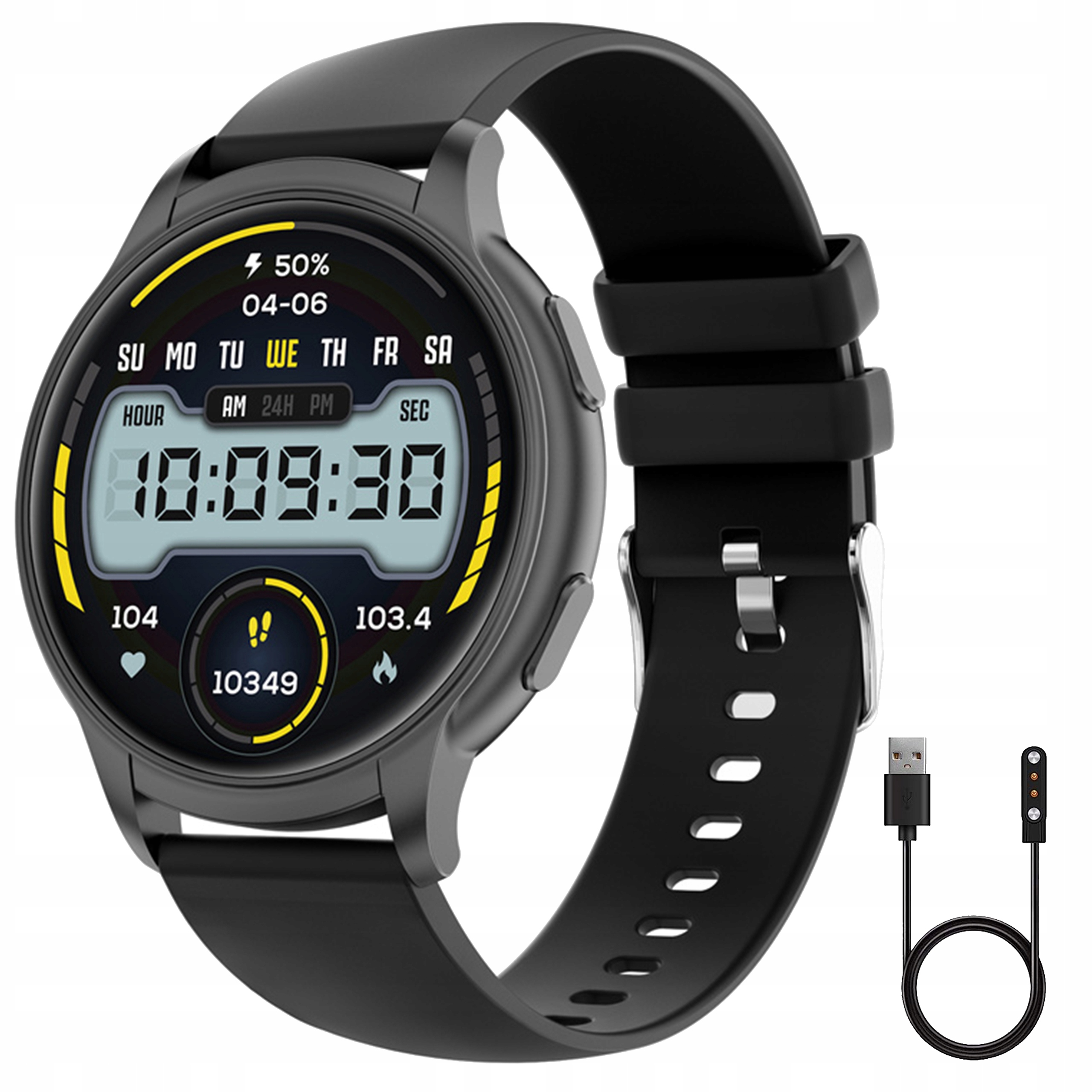 SMARTBAND SMARTWATCH ZEGAREK SPORTOWY OPASKA SPORTOWA AMOLED PL FIT SMS IOS Kompatybilność systemowa Android iOS