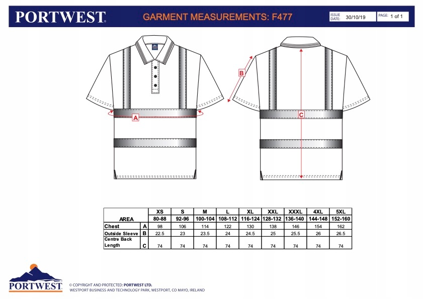 Koszulka Robocza Polo z odblaskami EAN (GTIN) 5036108289486