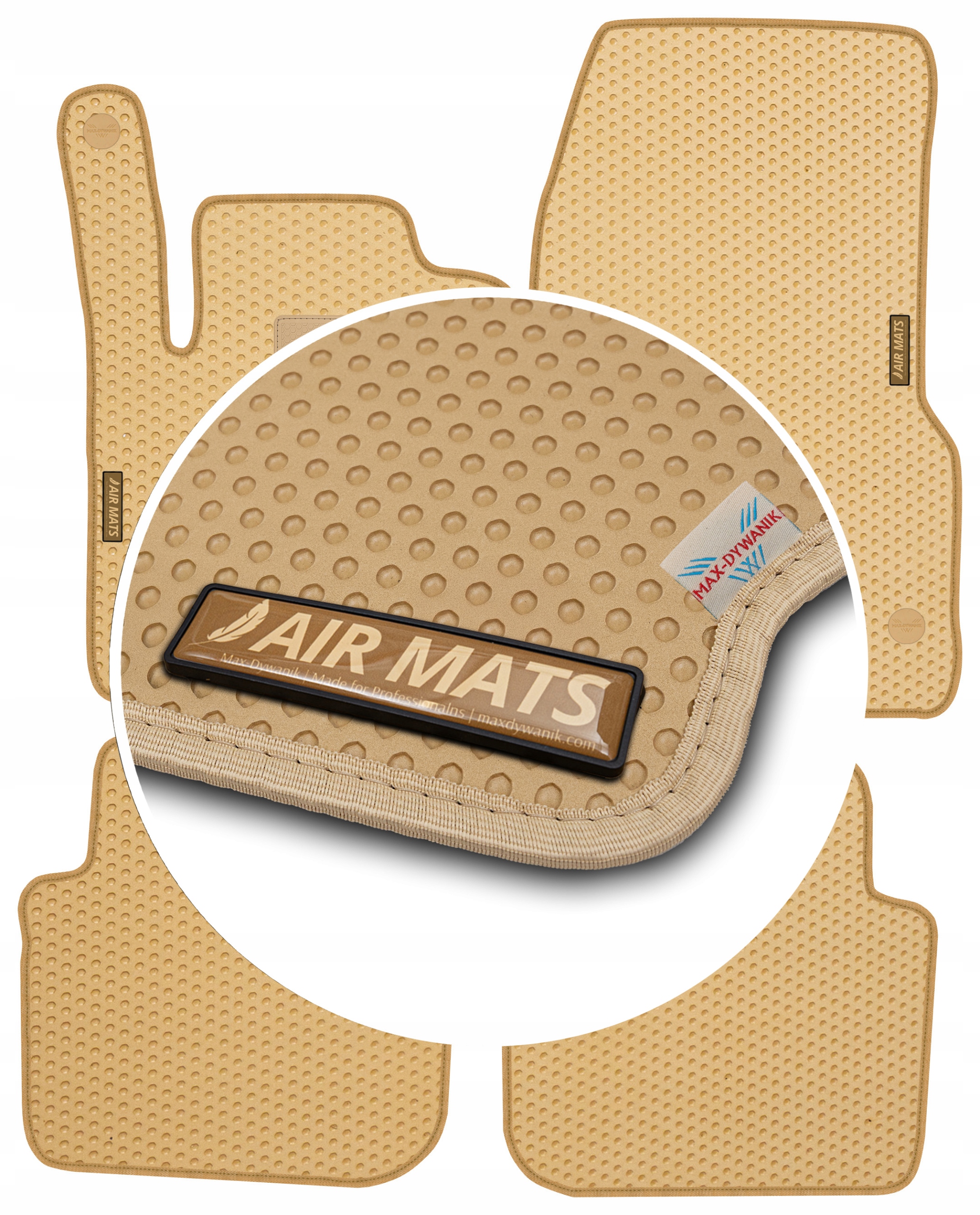 Smart Forfour I 2004-2006 Béžové gumové koberce Eva Air Mats
