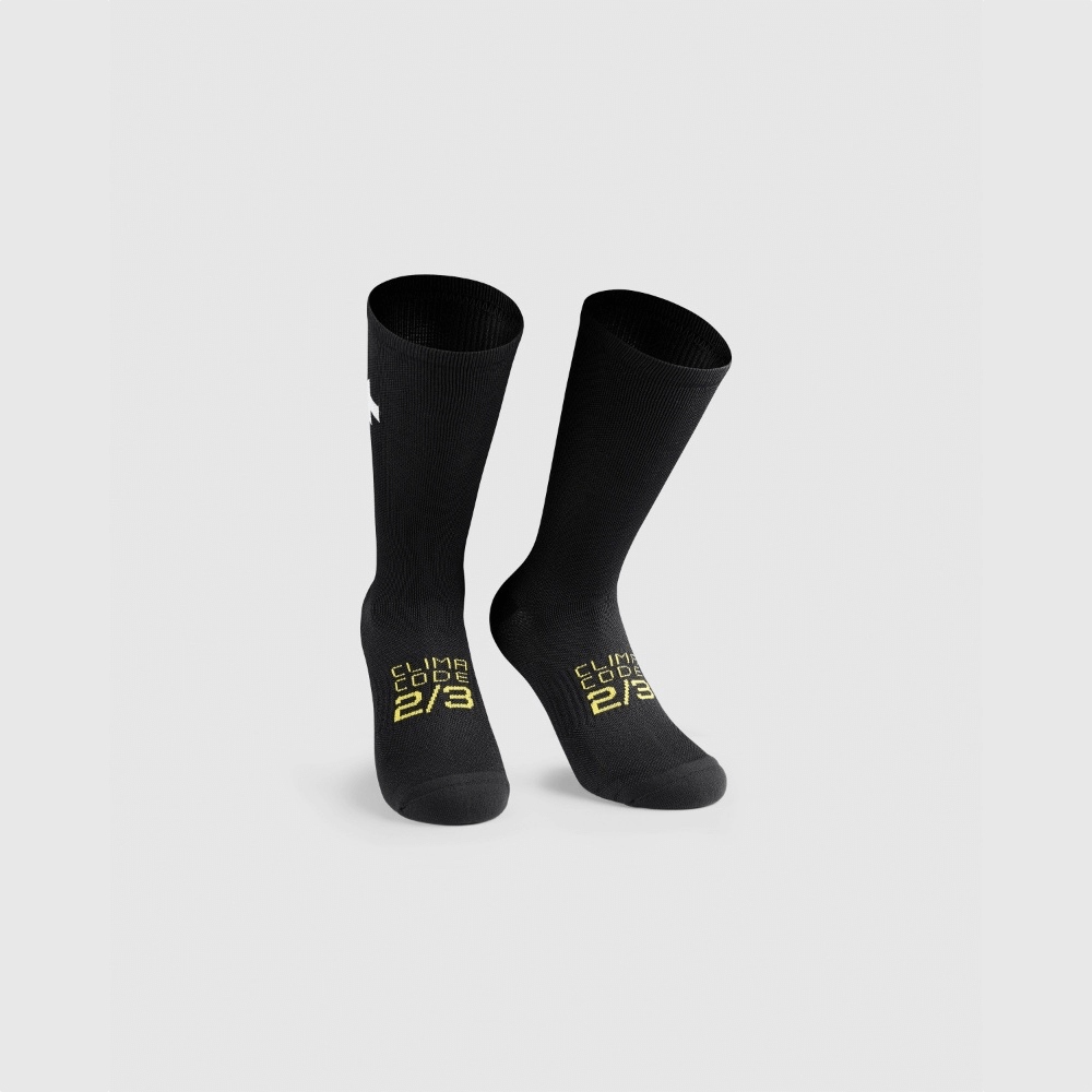 Ponožky Assos P1 Jarní a podzimní Black Series I [39-42]