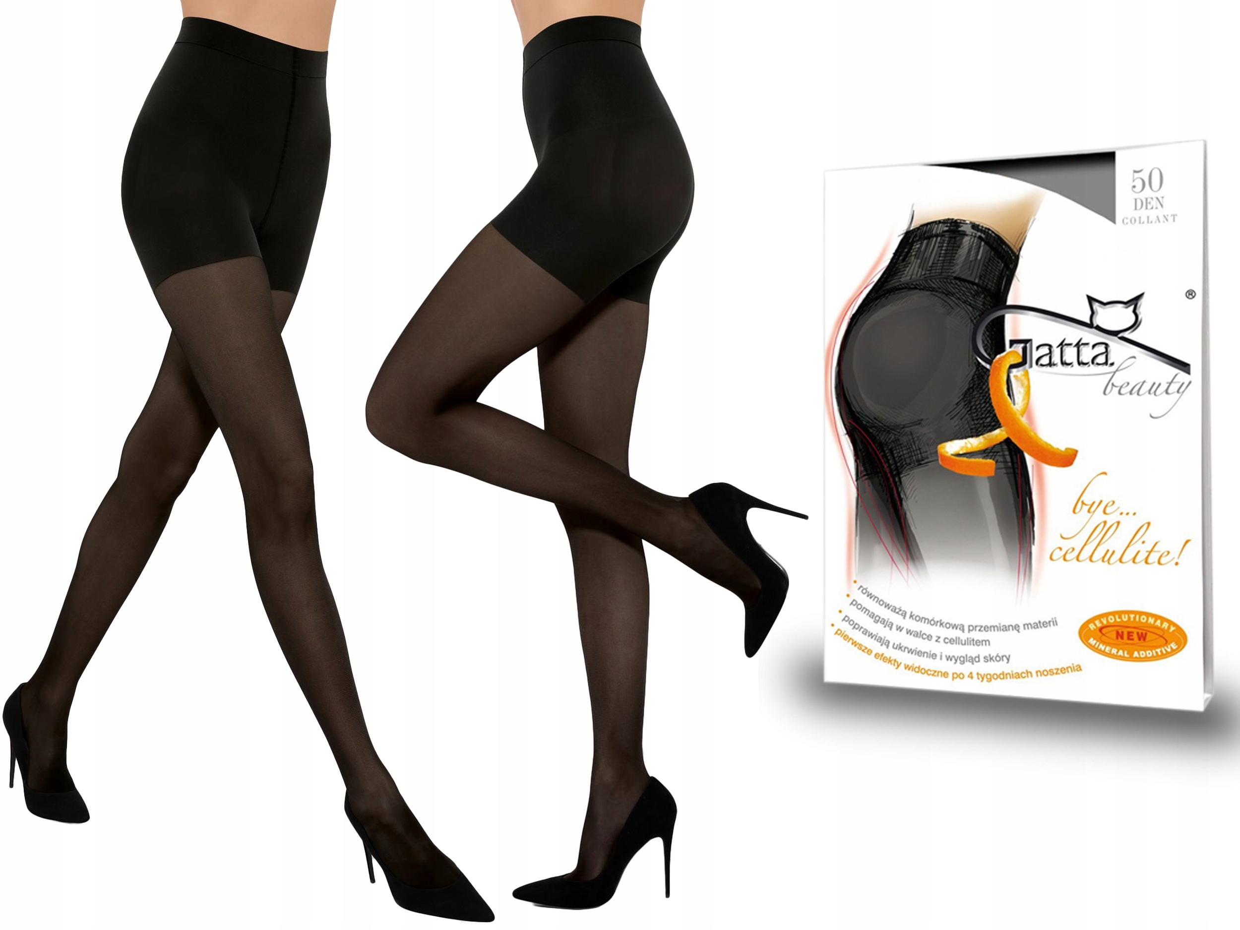 

Rajstopy Bye Cellulite Gatta, 50 den, nero, 5-XL