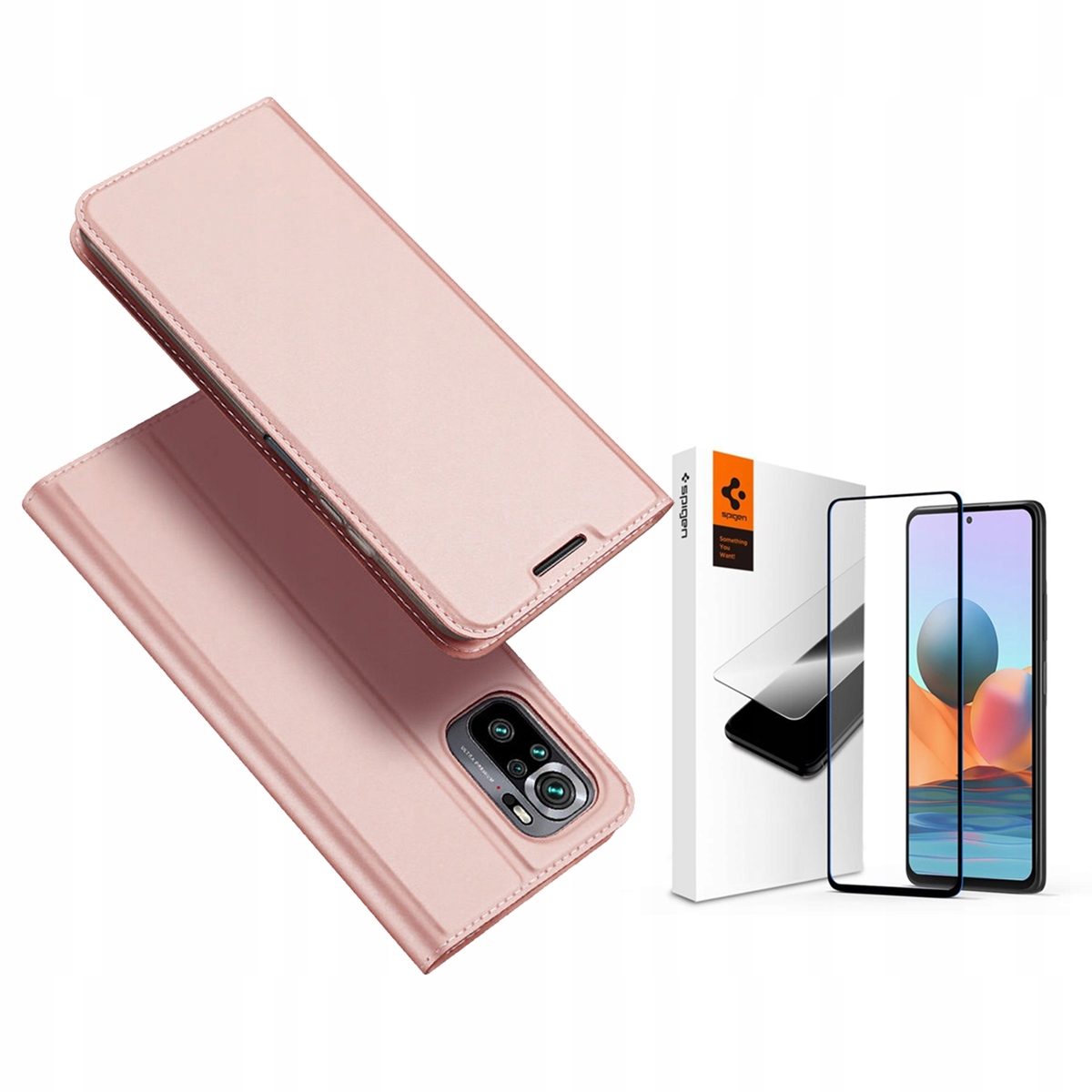 

Duxducis Etui Do Redmi Note 10/10S + Szkło Spigen