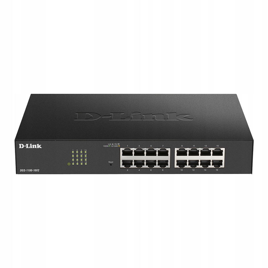 Przełącznik zarządzalny Gigabit 16-portowy DGS-1100-16V2