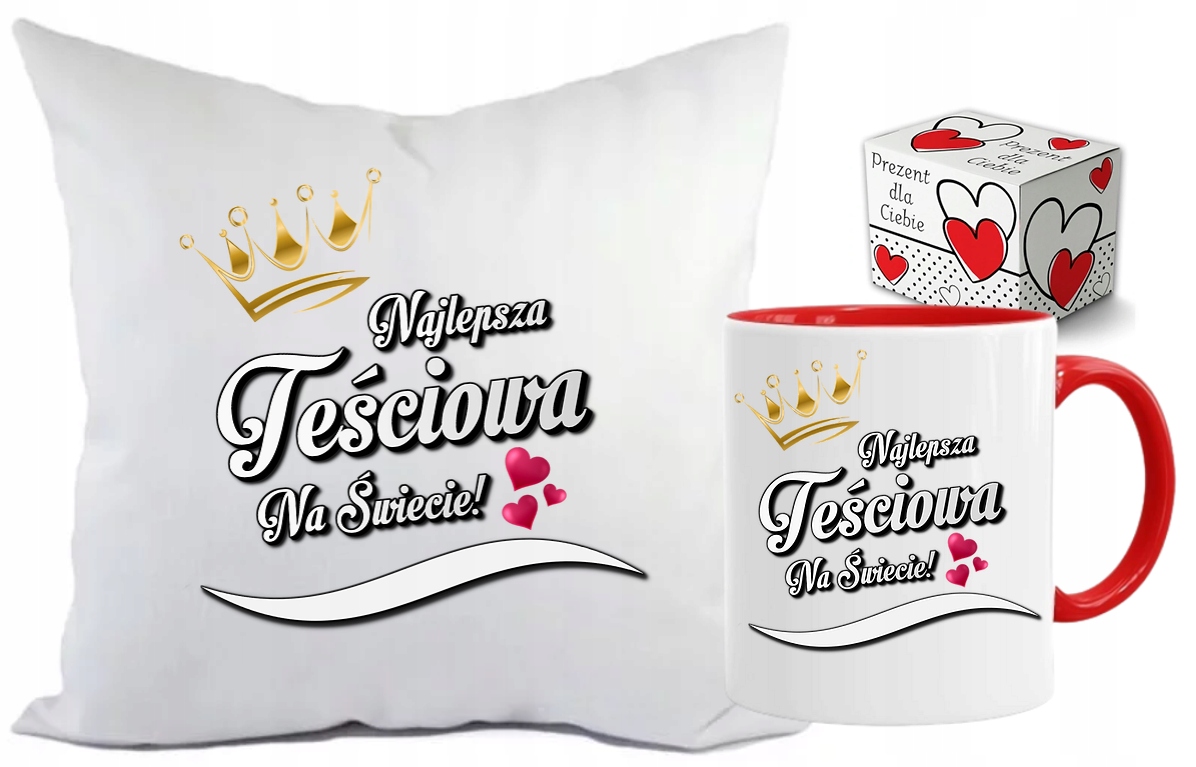 

Zestaw poduszka kubek Dla Teściowej