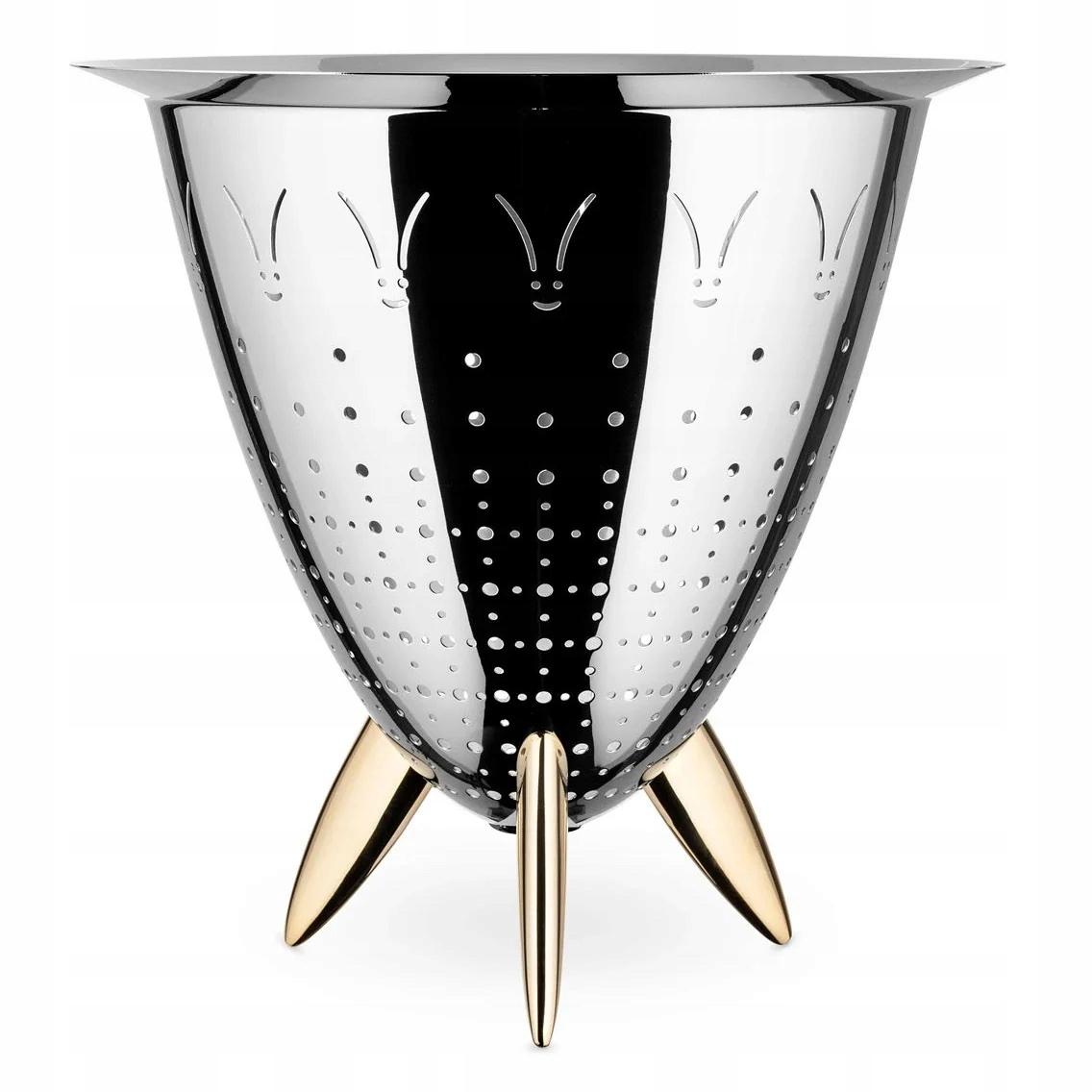 Officina Alessi Max Le Chinois Oceľový cedník Philippe Starck Design