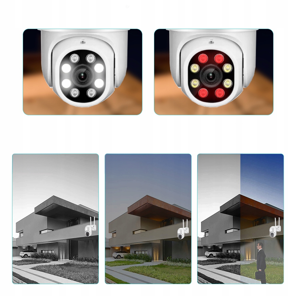 KAMERA WIFI IP SMART ZEWNĘTRZNA 1080p OBROTOWA FULL HD 2MP ZOOM 4x ALARMY Model ARSA GO WIFI FULL HD