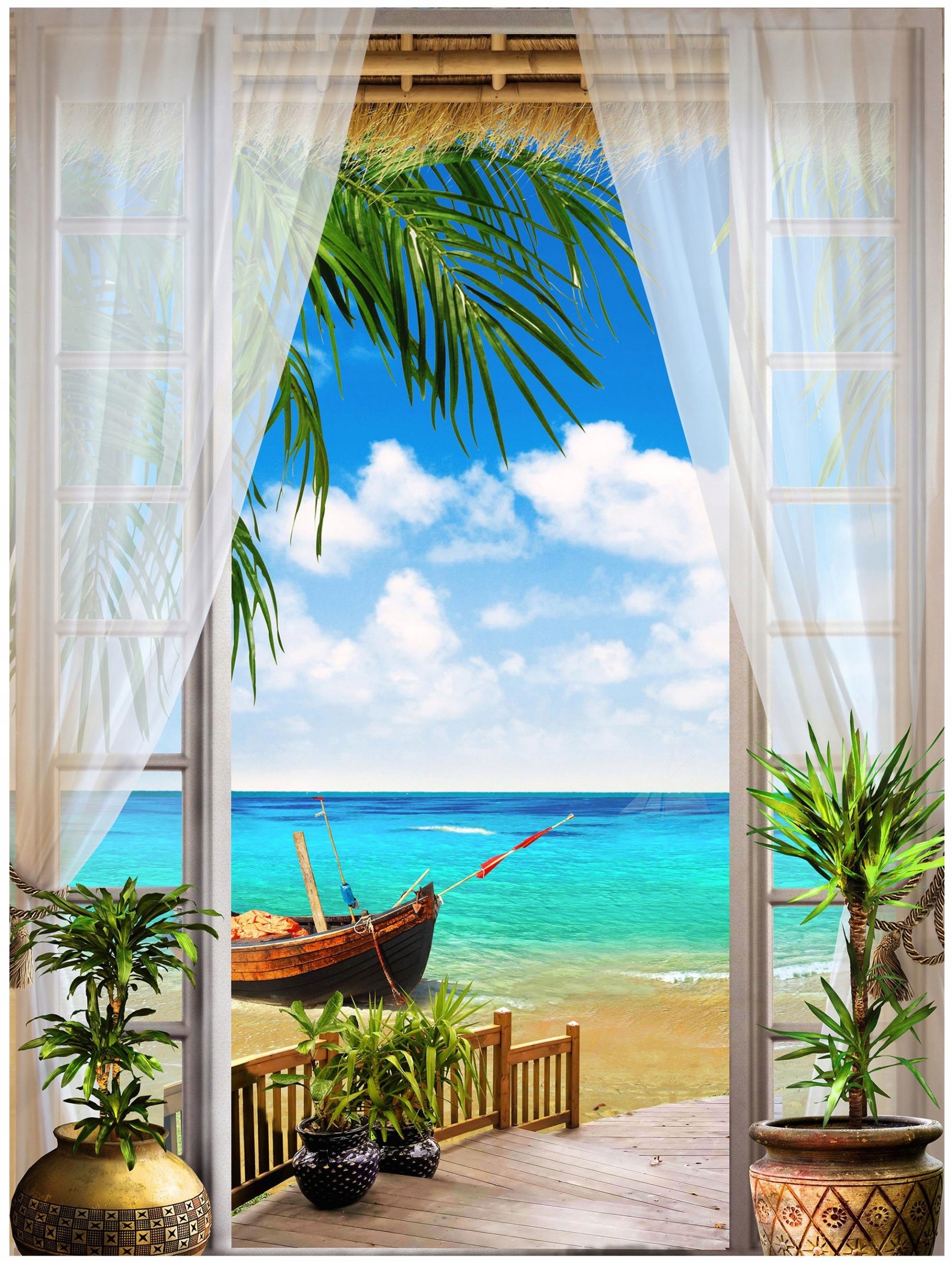Fototapeta 3D pohled za okna fototapety 206 x 275