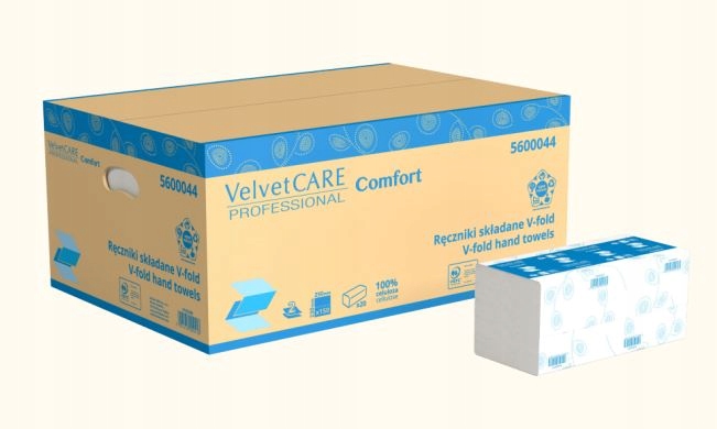 Ručník Zz Velvet 2vrstvý 25x23 bílá celulóza 20 kusů