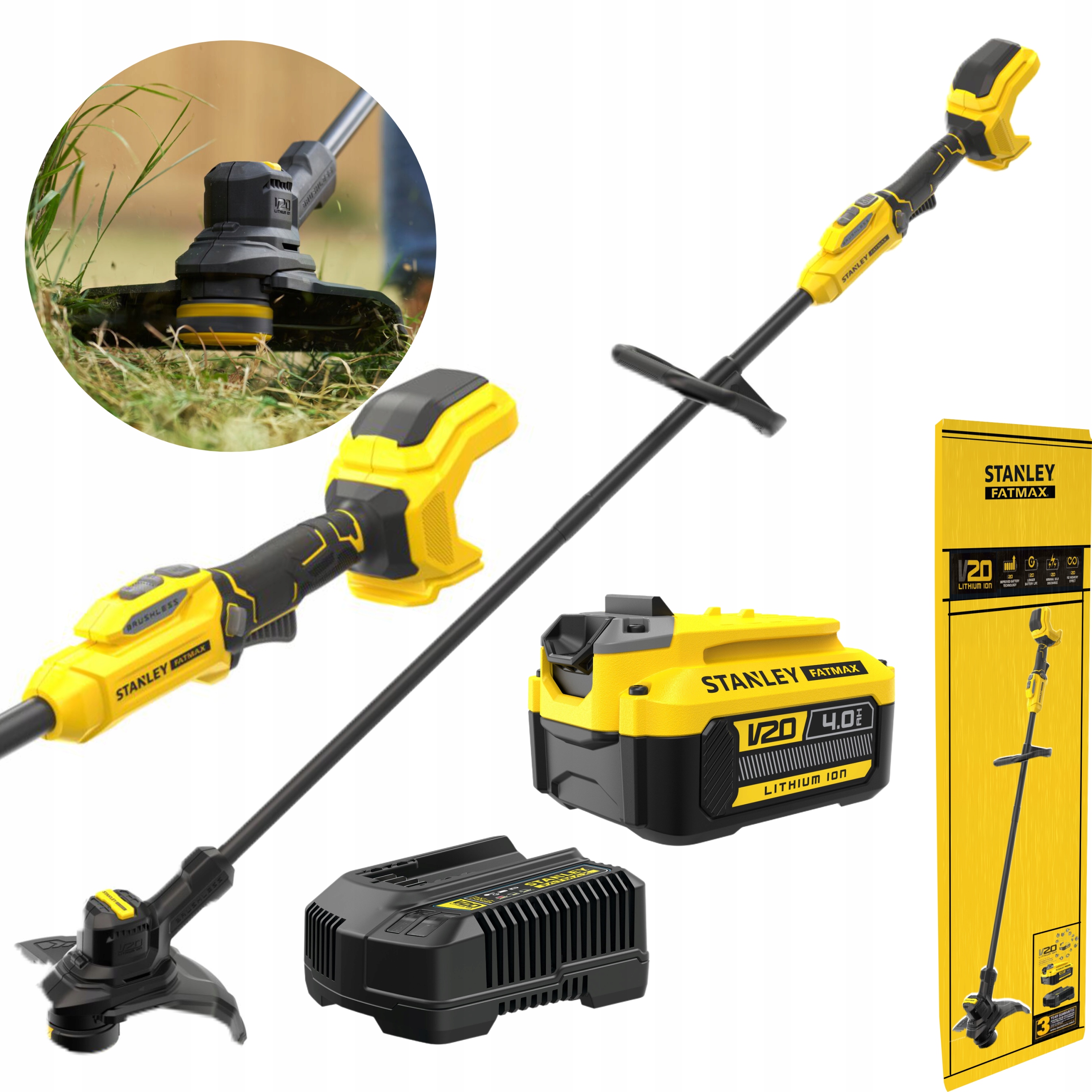 

Stanley V20 Kosa Podkaszarka Żyłka 18V 28/32CM 4Ah