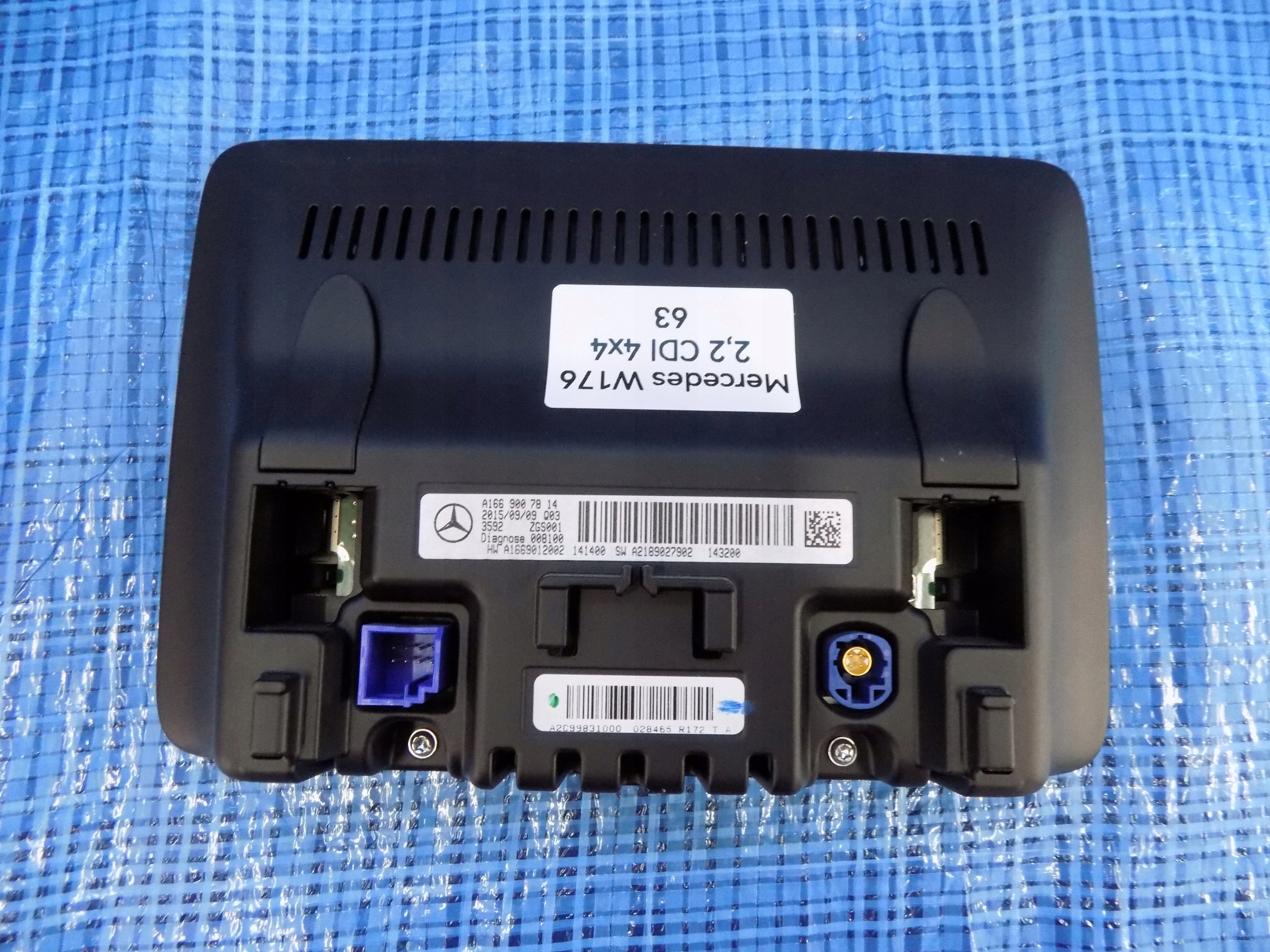 écran MONITOR EKRAN MERCEDES W176 2,2CDI