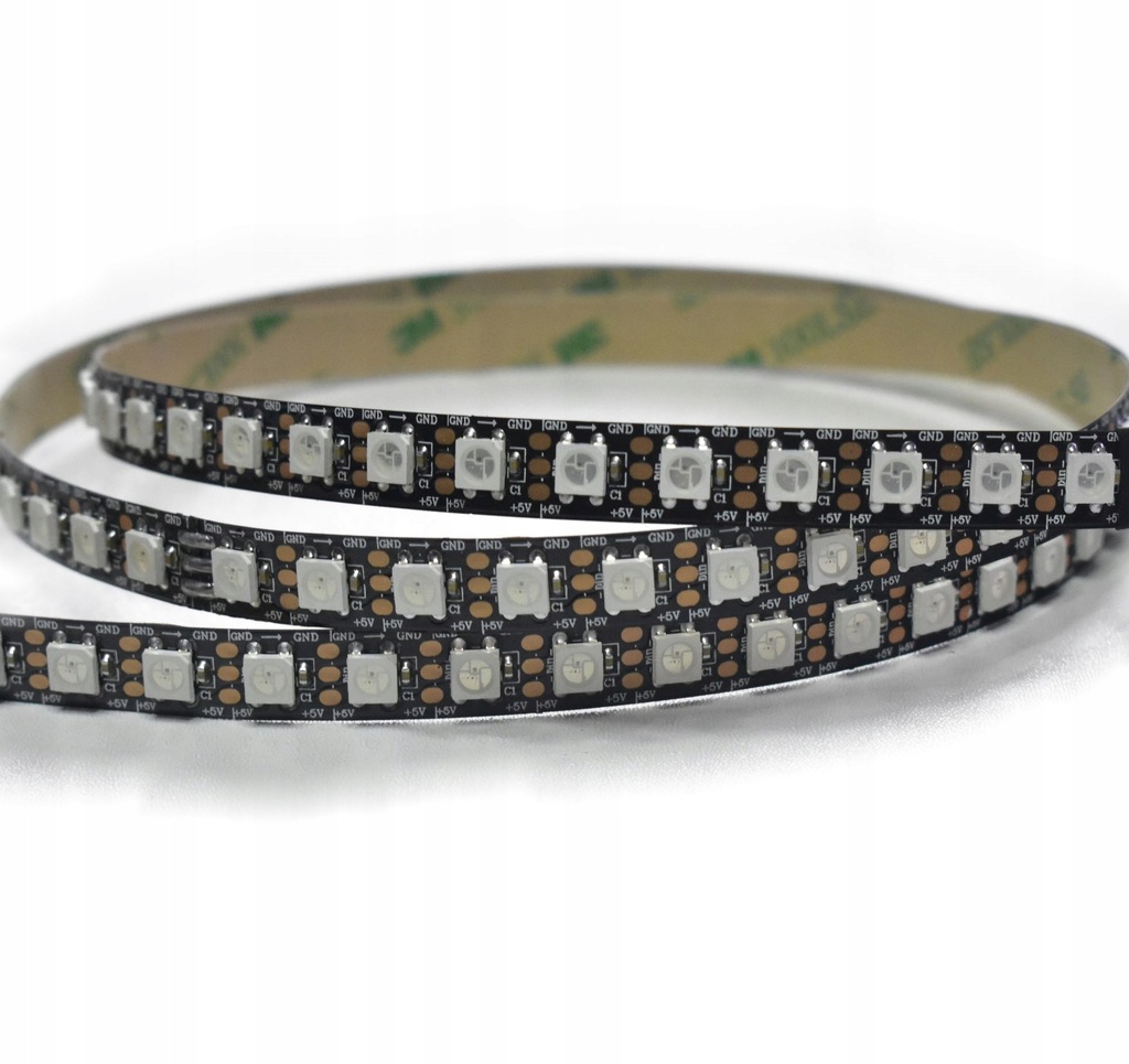 Taśma LED adresowalna WS2812B 74 d/m black Arduino