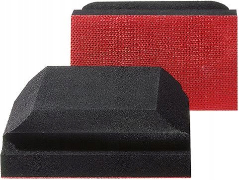 Gumowy klocek do szlifowania z rzepem na papier 118x68x40mm Klingspor
