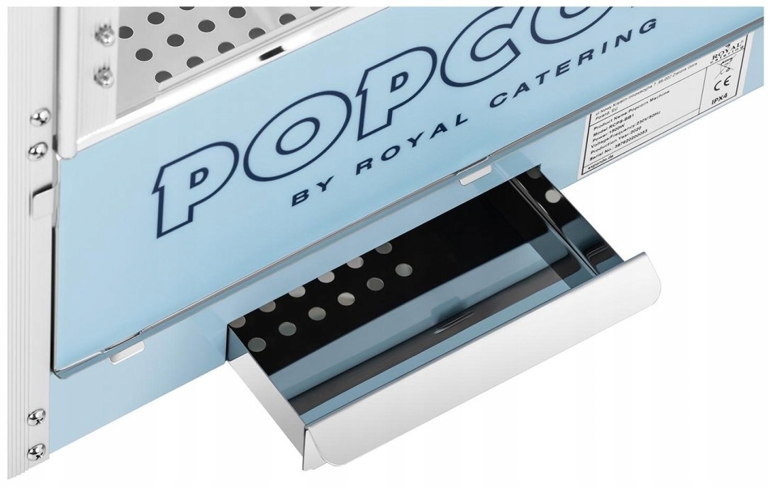Maszyna do popcornu - 1600 W - niebieska ROYAL CATERING RCPS-BB1 10011099 Moc 1600 W