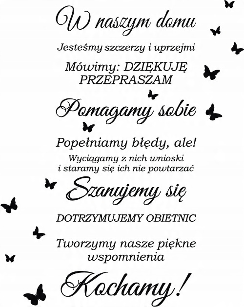 

Naklejka na ścianę w Naszym Domu 129