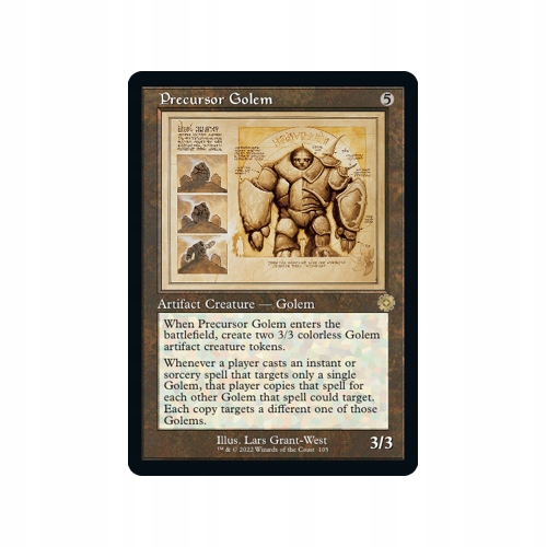 Mtg Precursor Golem *Retro-Frame* Foil (r)