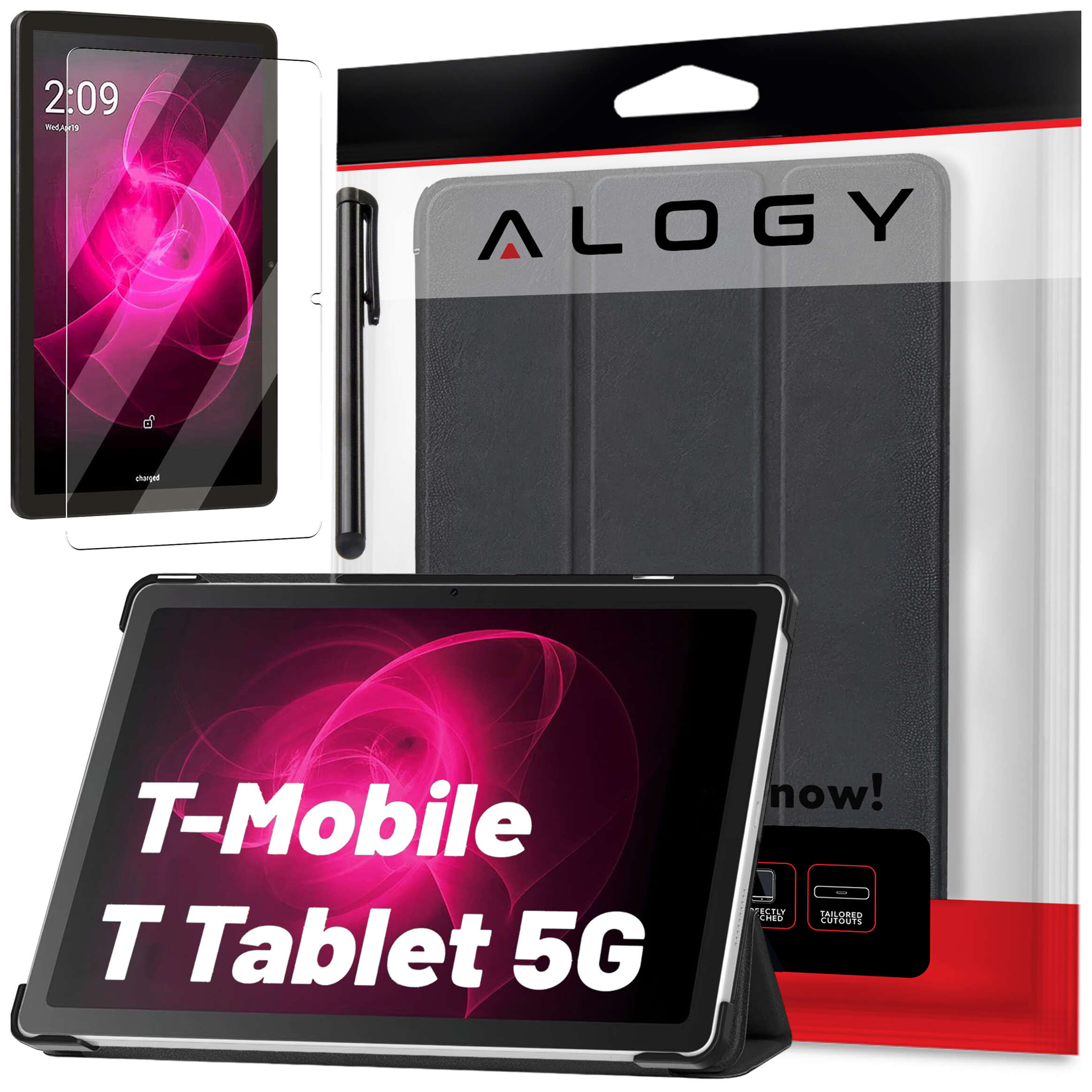Pouzdro Sklo pro T-Mobile T Tablet 5G 10,36" Pouzdro Alogy Dotykové Pero