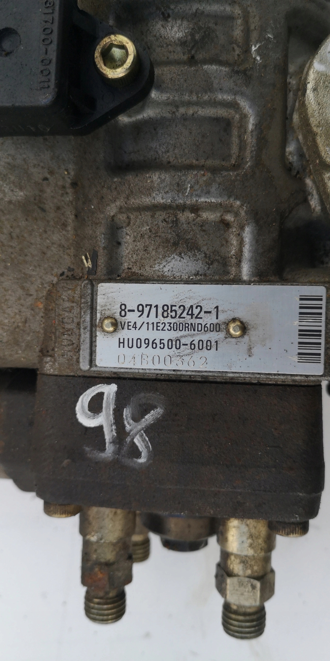 MAZDA 626 323 2.0TD 96500-6001 injection pump