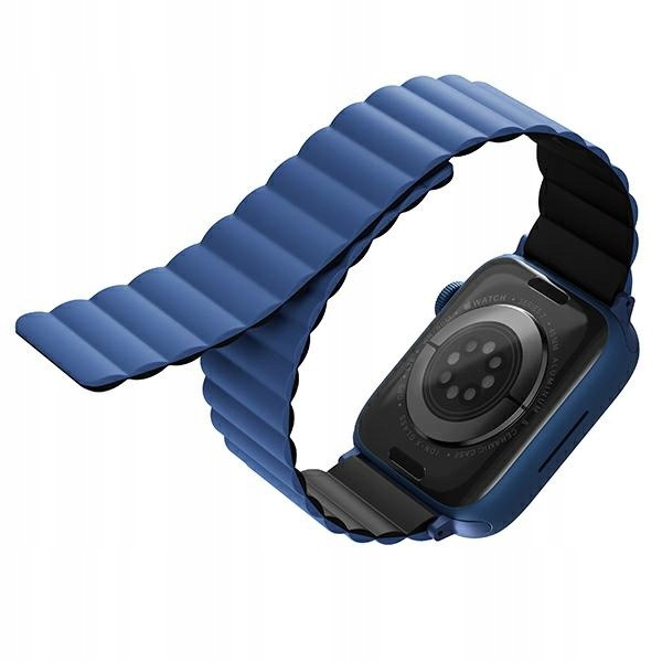 Pásek Uniq Revix pro Apple Watch 1/2/3/4/5/6/7/8/9/SE černo-modrý