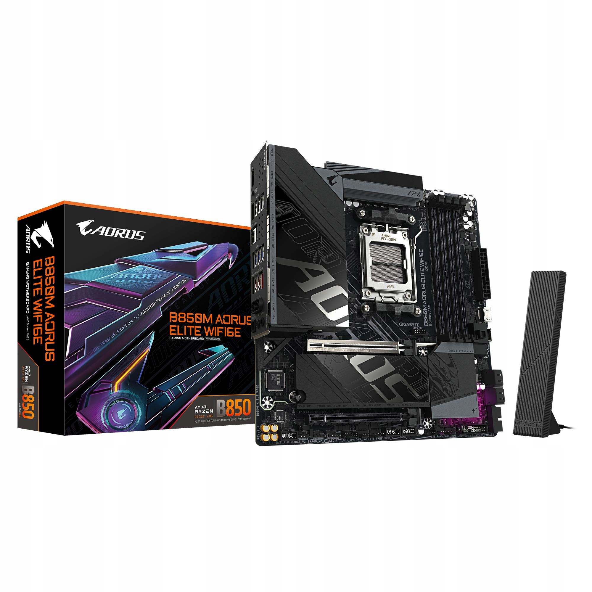 Základná doska|GIGABYTE|AMD B850|Socket AM5|micro Atx|ram DDR5-SDRAM|4x sloty|Wi-