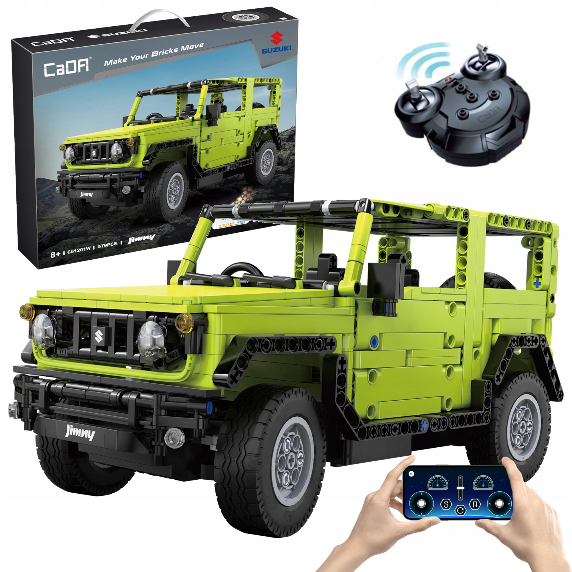 CADA BLOCKS SUZUKI JIMNY RC АВТО НА ДИСТАНЦІЙНОМУ КЕРУВАННІ 579EL ПОДВІЙНИЙ РЕЖИМ + СВІТЛОДІОД