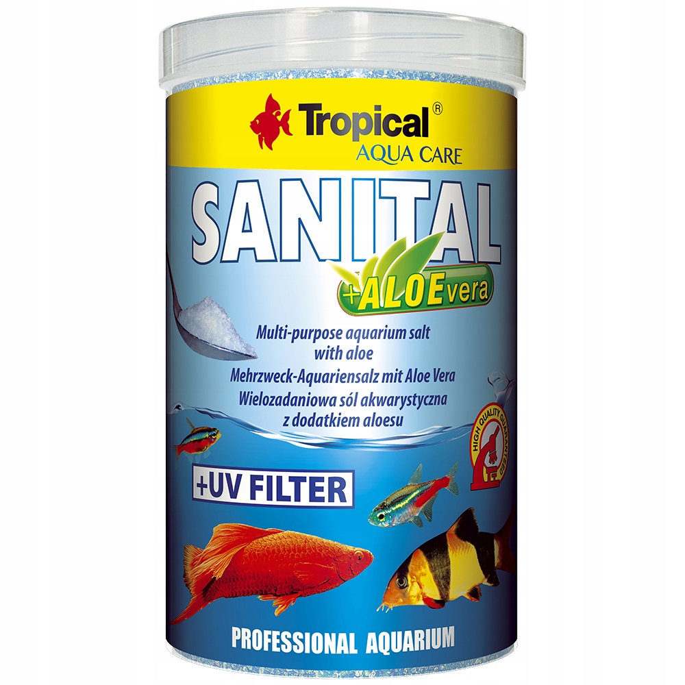 Levně 2x Tropical akvarijní sůl Sanital aloevera 500 ml/600 g