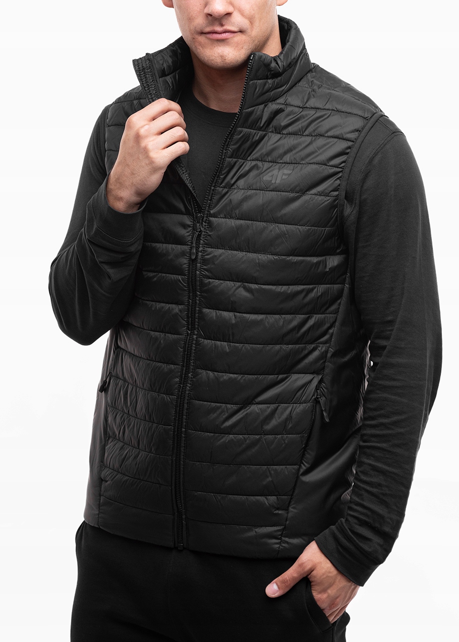 4F pánská zapínací vesta vesta, lehká, pohodlná, vel. M