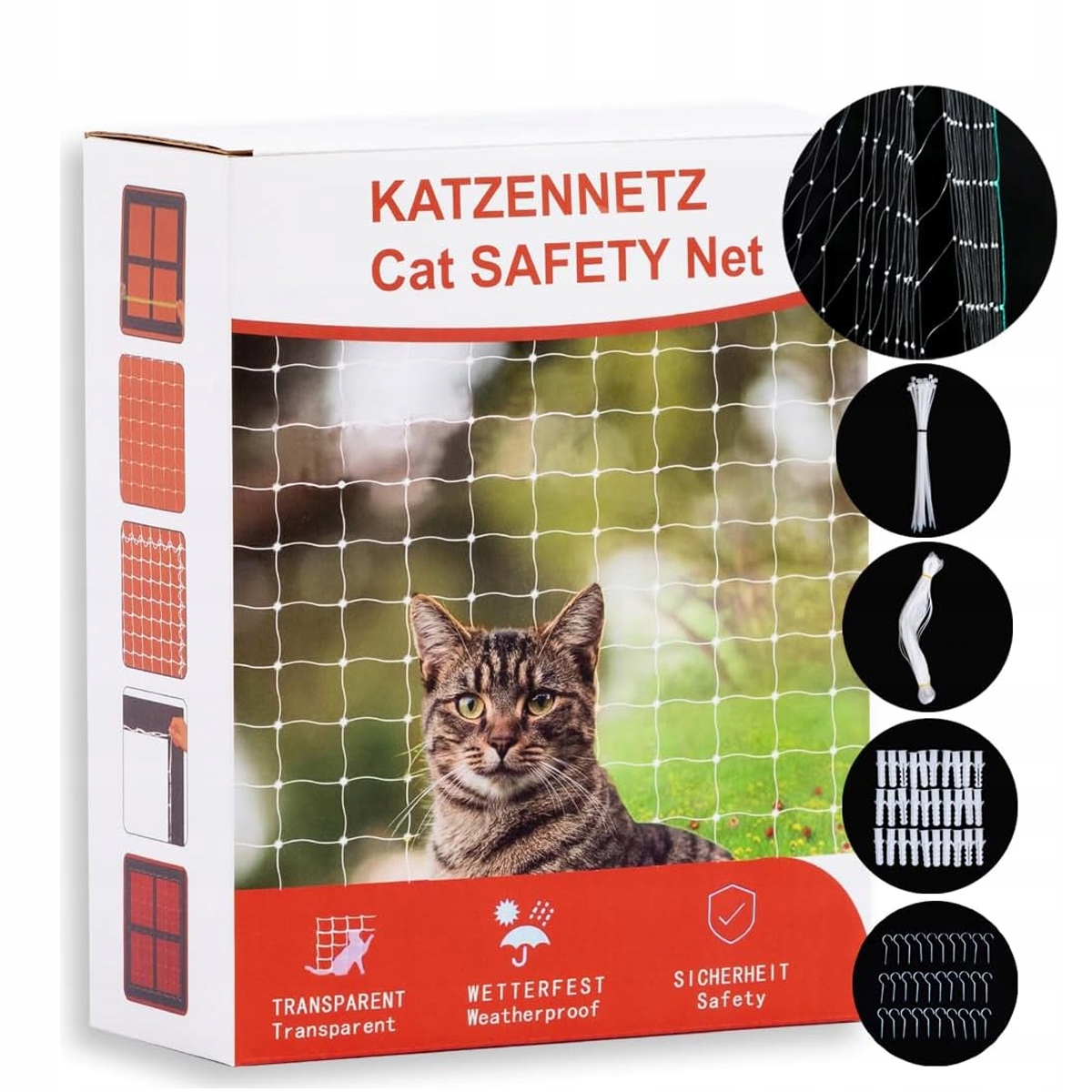 Levně Síťka Na Balkon Pro Kočky 8 x 3 m, ochranná, balkonová Holubice.