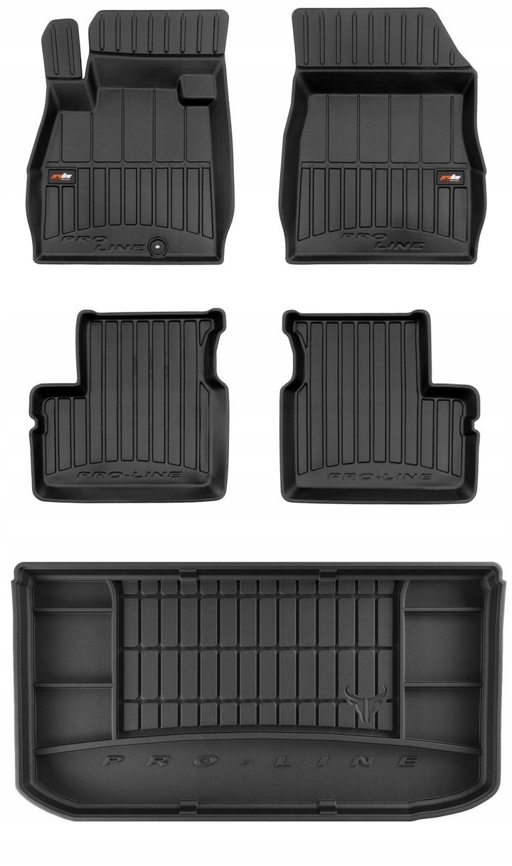 Set 3D gumové rohože Nissan Micra K13 Hb 2010-2016