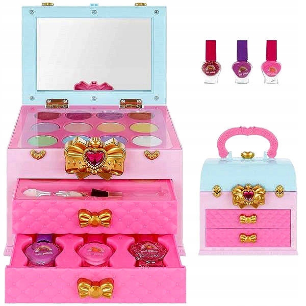 ZESTAW KUFEREK DO MALOWANIA MAKIJAŻU I PAZNOKCI DLA DZIECI KOSMETYKI W EAN (GTIN) 5905858682185