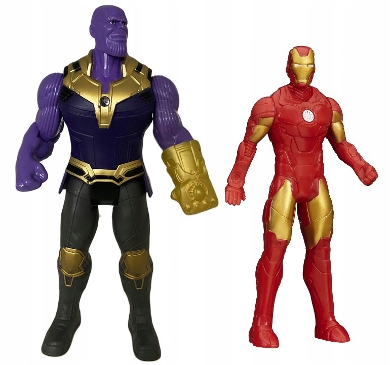 AVENGERS ZESTAW 5 FIGUREK HULK THANOS SPIDERMAN Ameryka Prezent ŚWIECĄCE Marka inna
