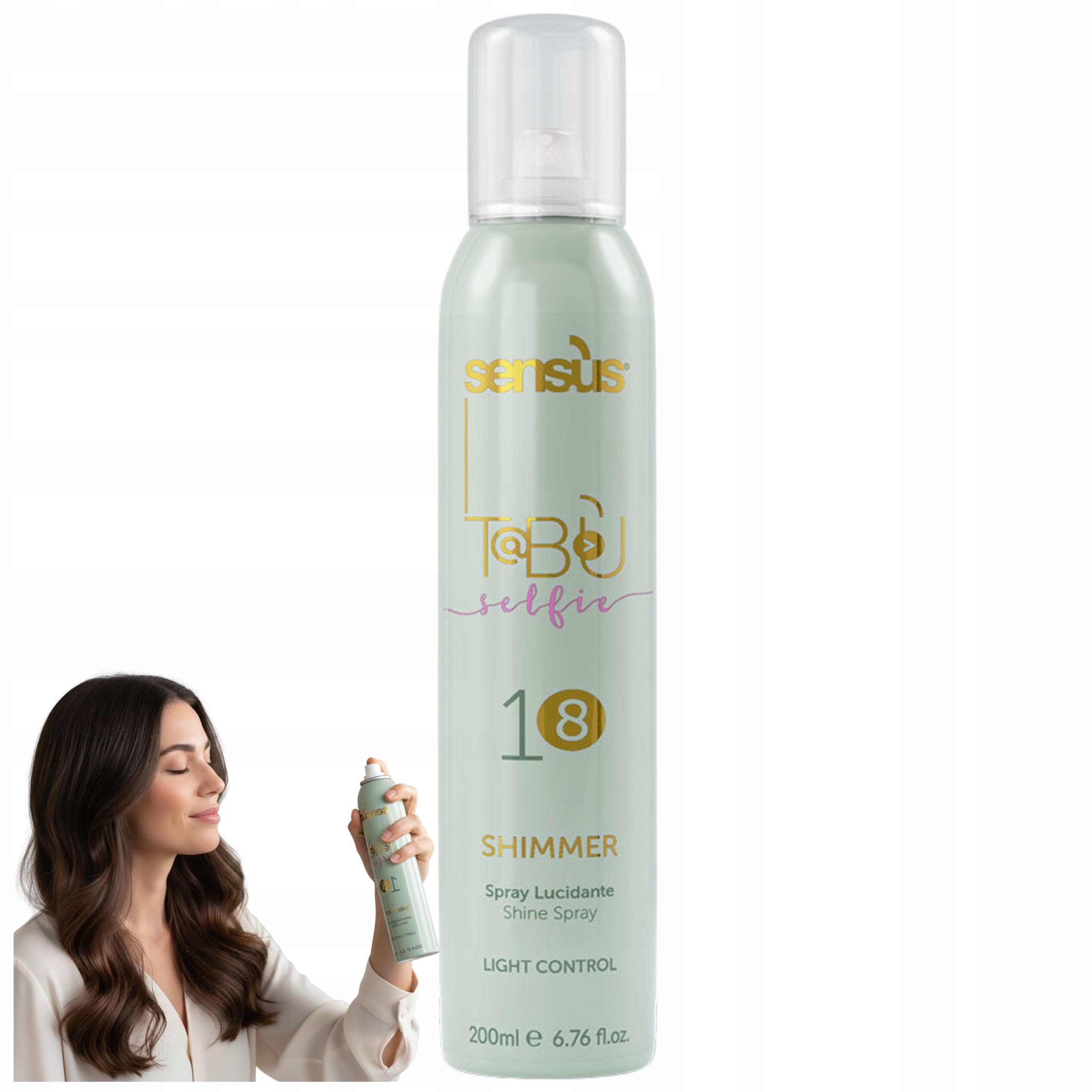 Spray nabłyszczający do włosów Sensus Tabu Selfie Shimmer
