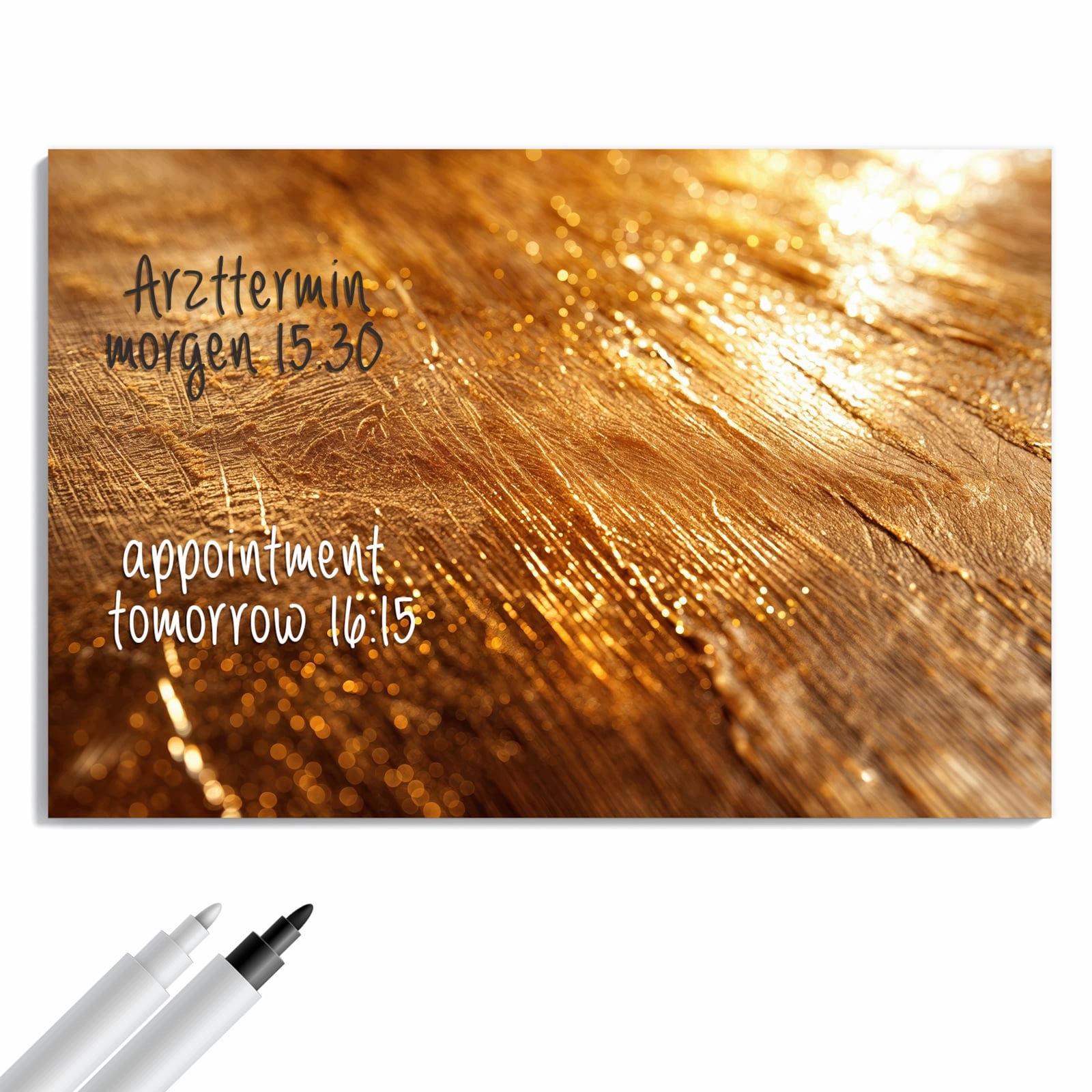 Magnetická tabule Zlaté Textura 90 × 60 cm