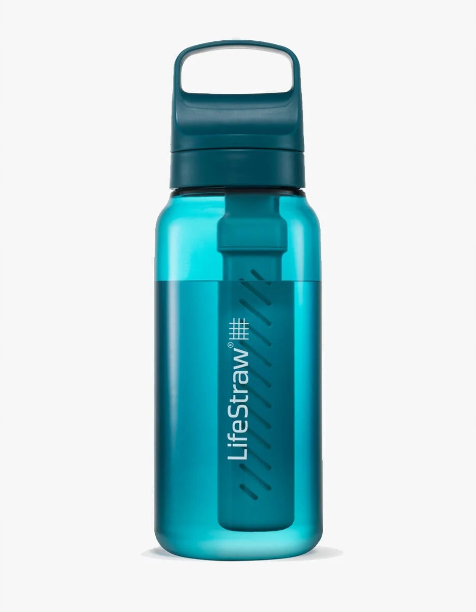 LifeStraw Go 2.0 Butelka Na Wodę z Filtrem Membranowo-Węglowym 1L Turkusowa