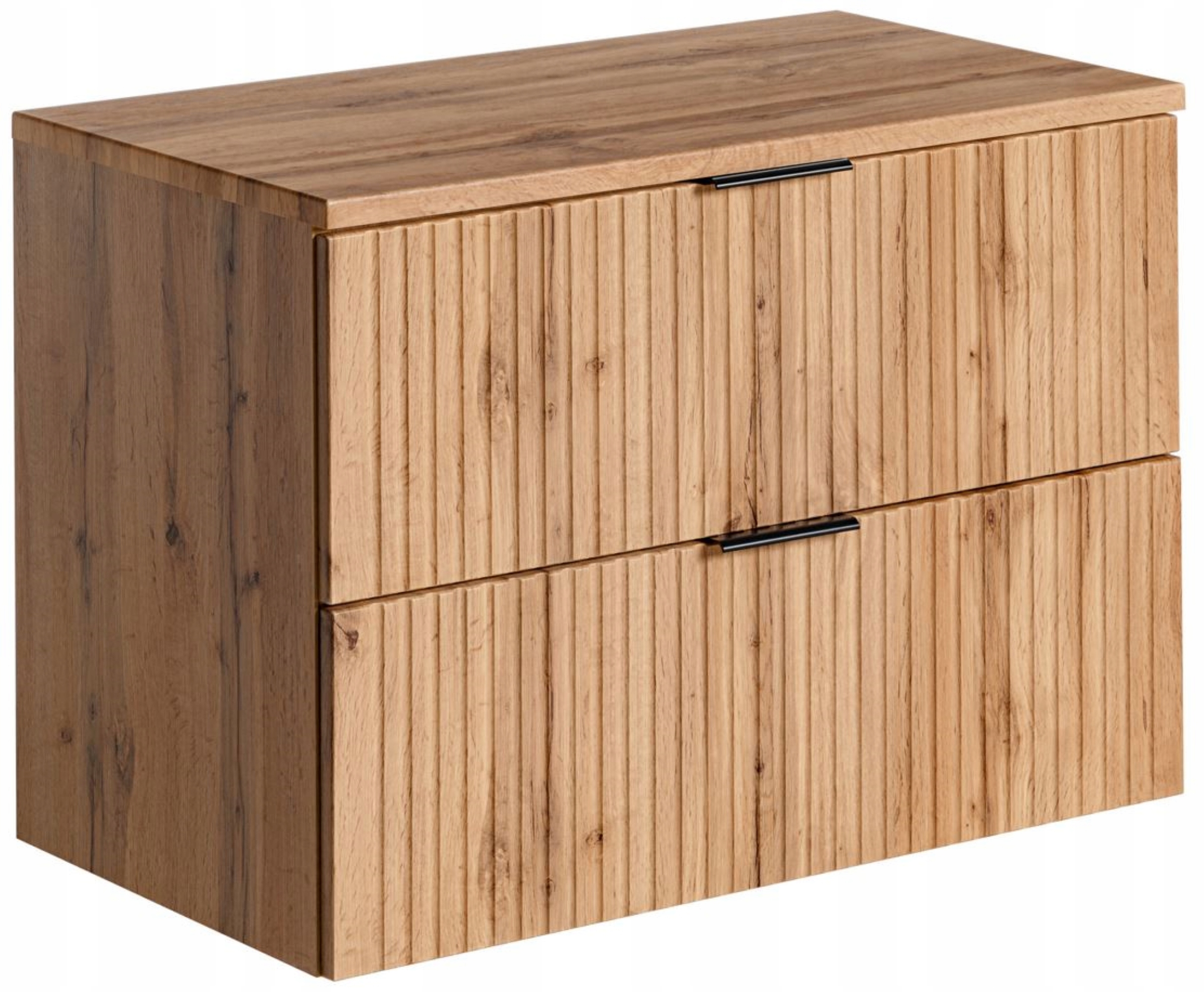 

Szafka Łazienkowa Dąb pod Umywalkę 80 cm z Blatem