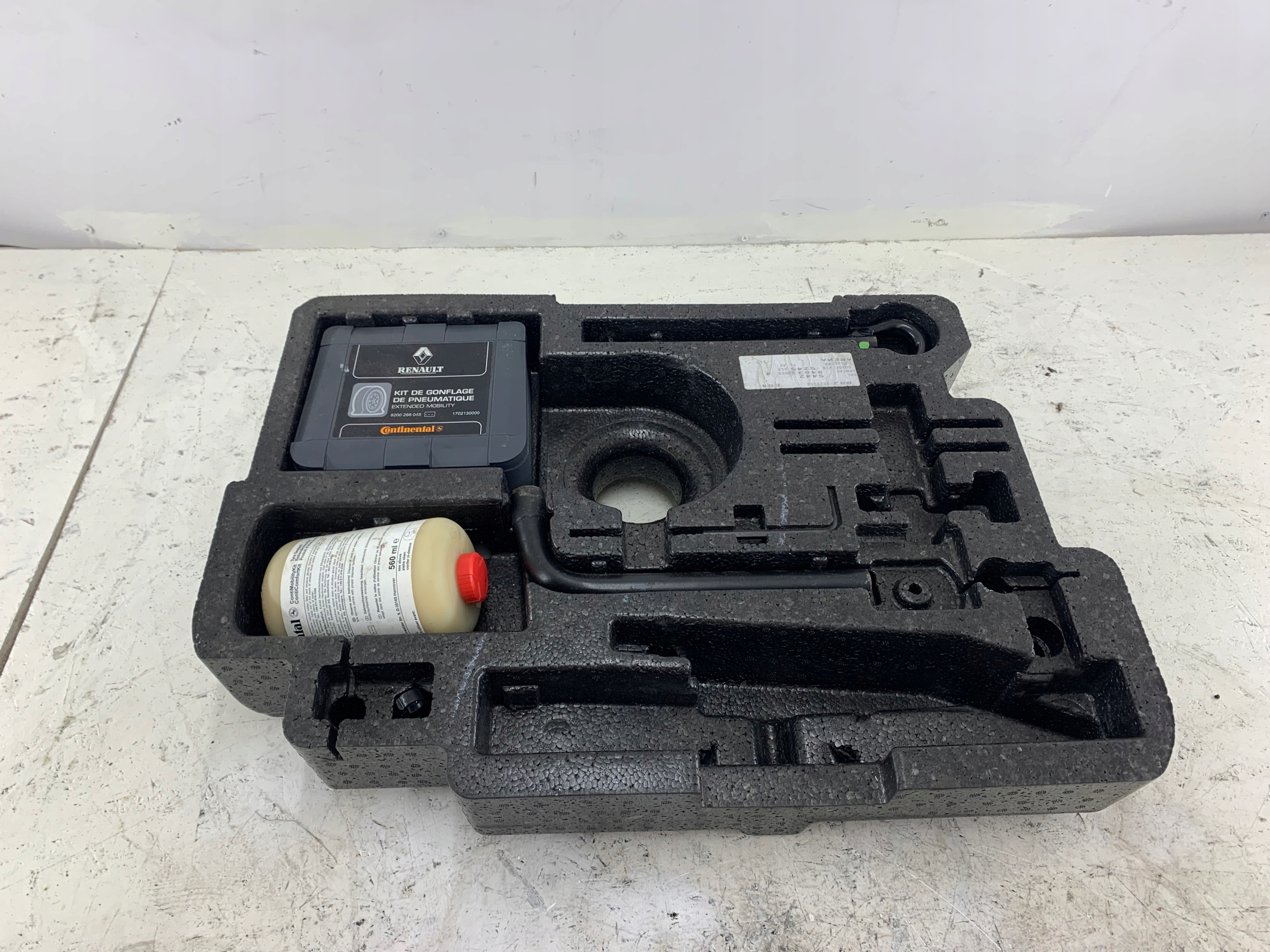 RENAULT MEGANE II reparatursatz der räder kompressor lock with key einsatz WKRETKA