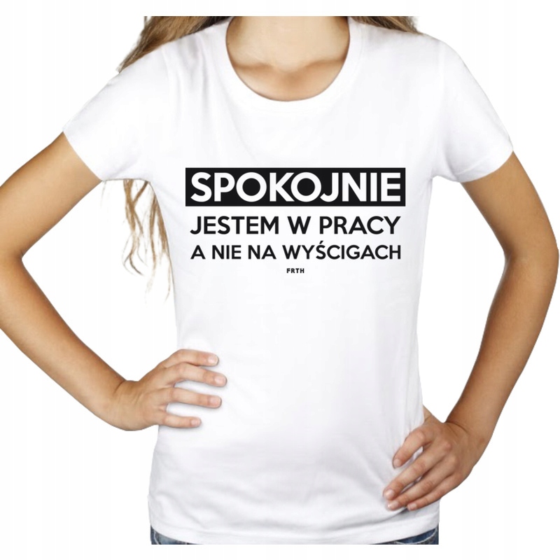 

Praca Pracownik Korpo Wyścigi Koszulka damska