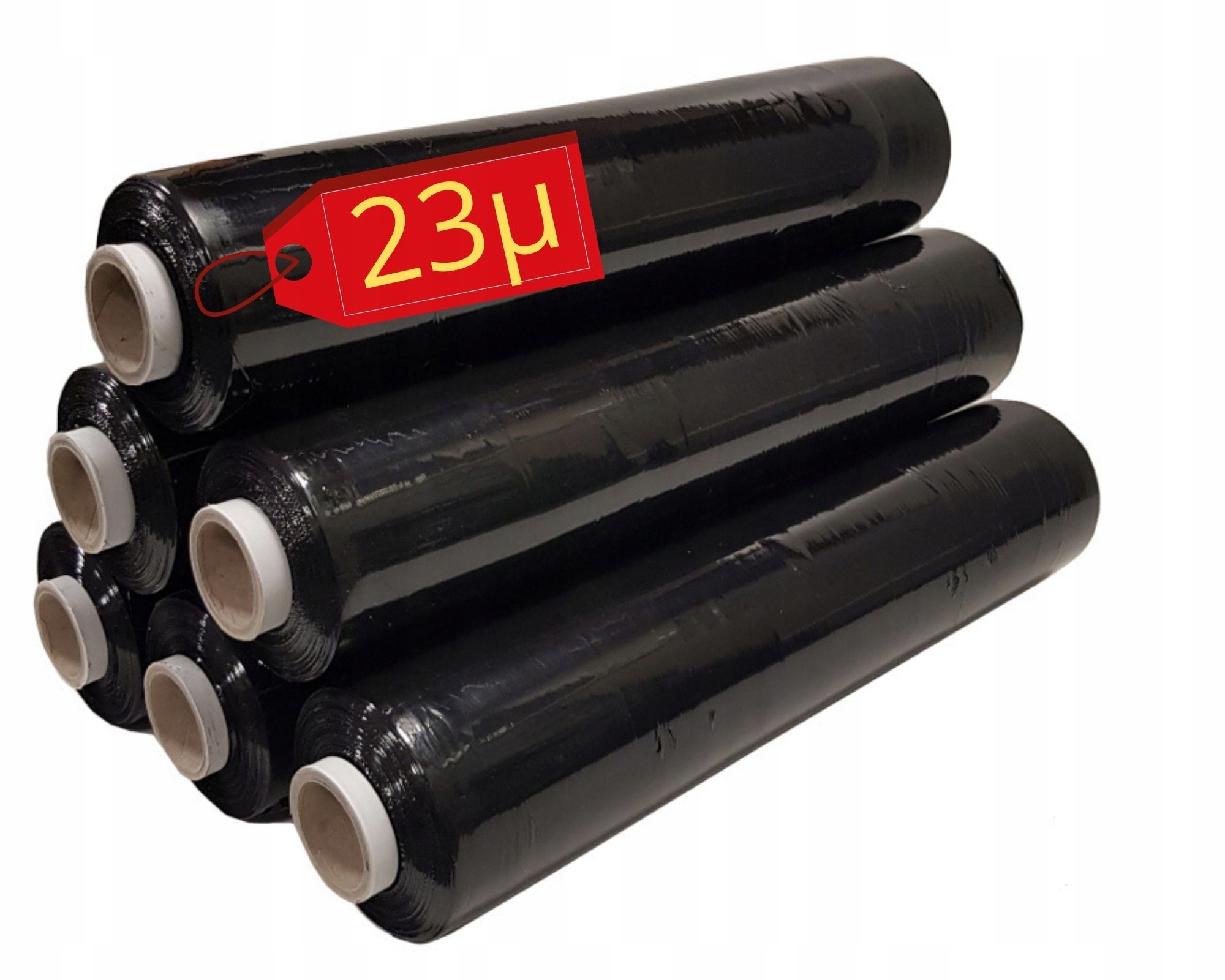 6x Stretch 3kg CZARNY strech strecz SILNA FOLIA