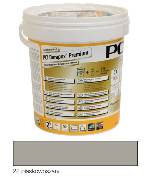 Pci Durapox Premium – epoxidová škárovacia hmota č. 22, pieskovosivá, 2 kg