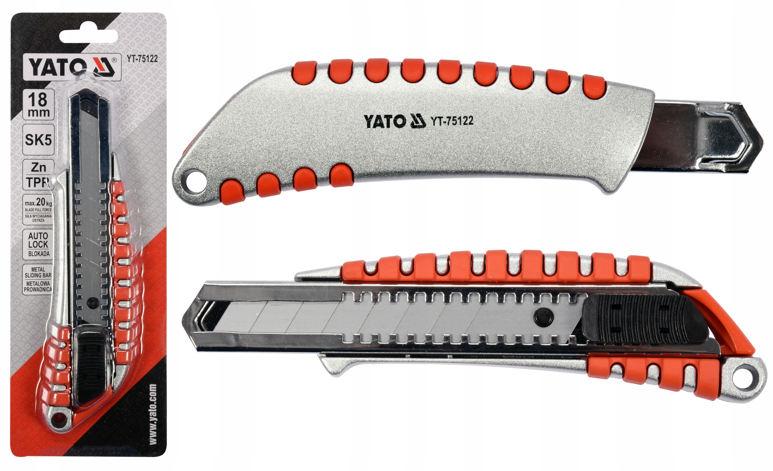 

Yato Nożyk Nóż Do Tapet 18 mm Ostrze Łamane