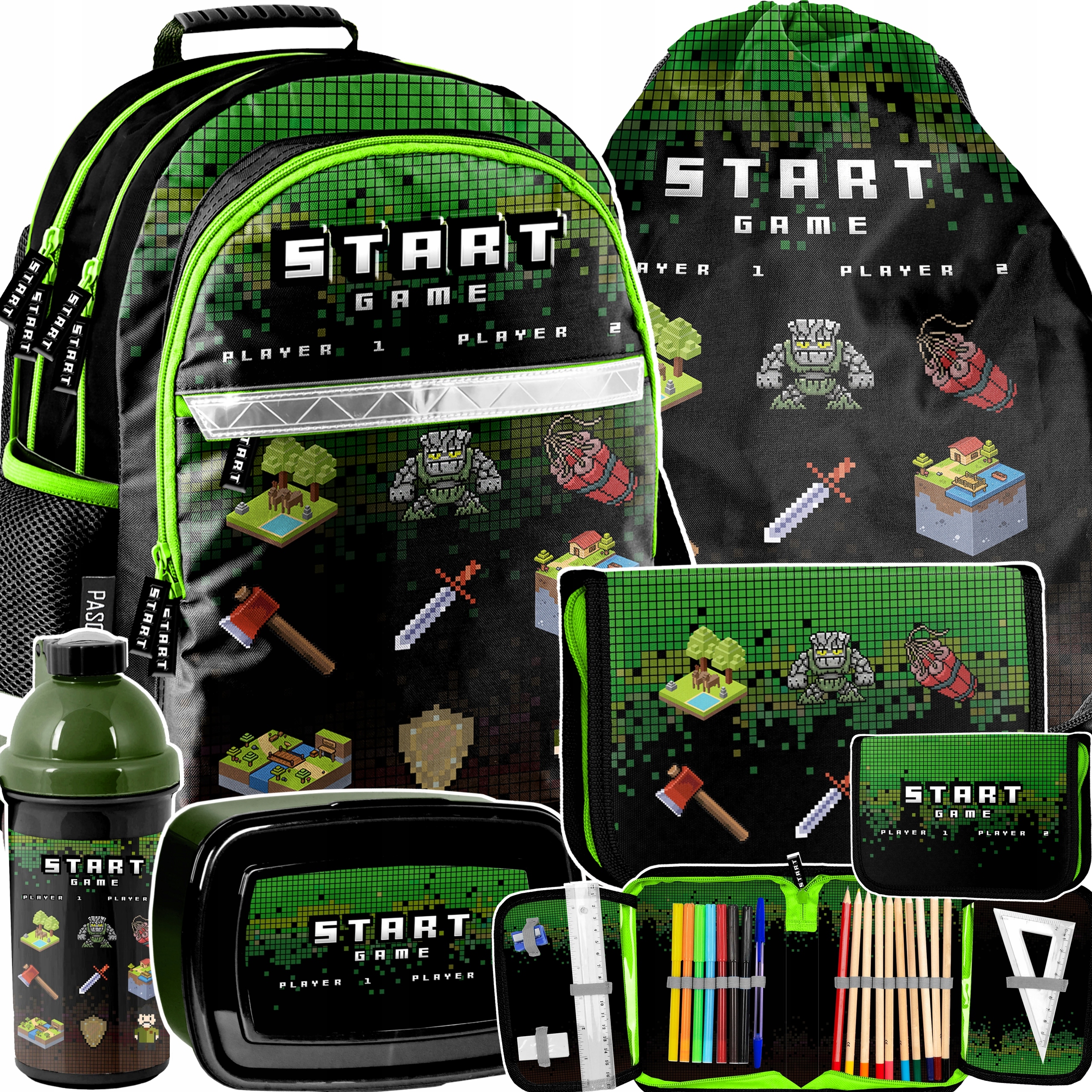 

Plecak Szkolny Dla Chłopca fana Gry Minecraft