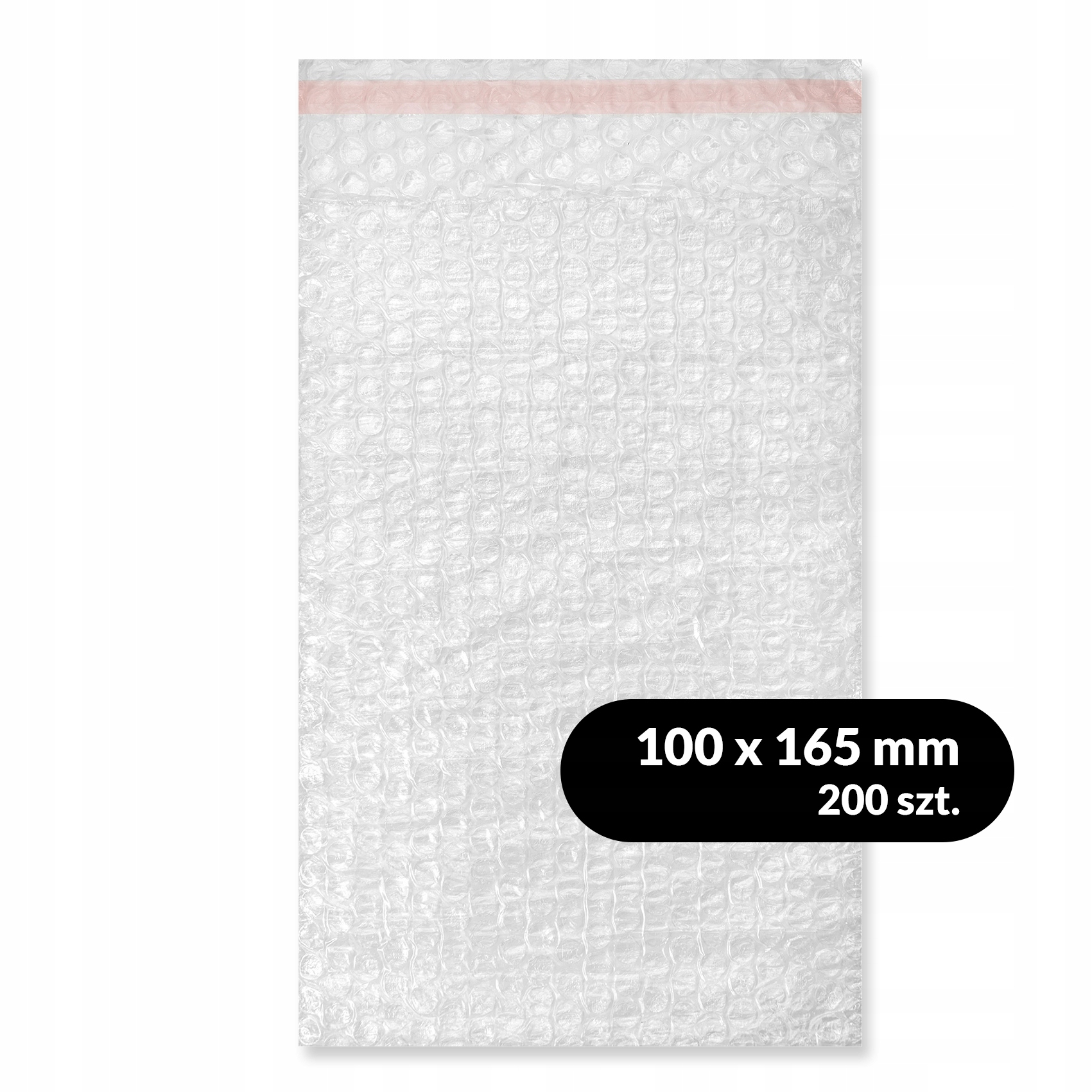 Lekkie Ochronne Woreczki Folia Bąbelkowa klapka 100x165 200szt Premium Tap