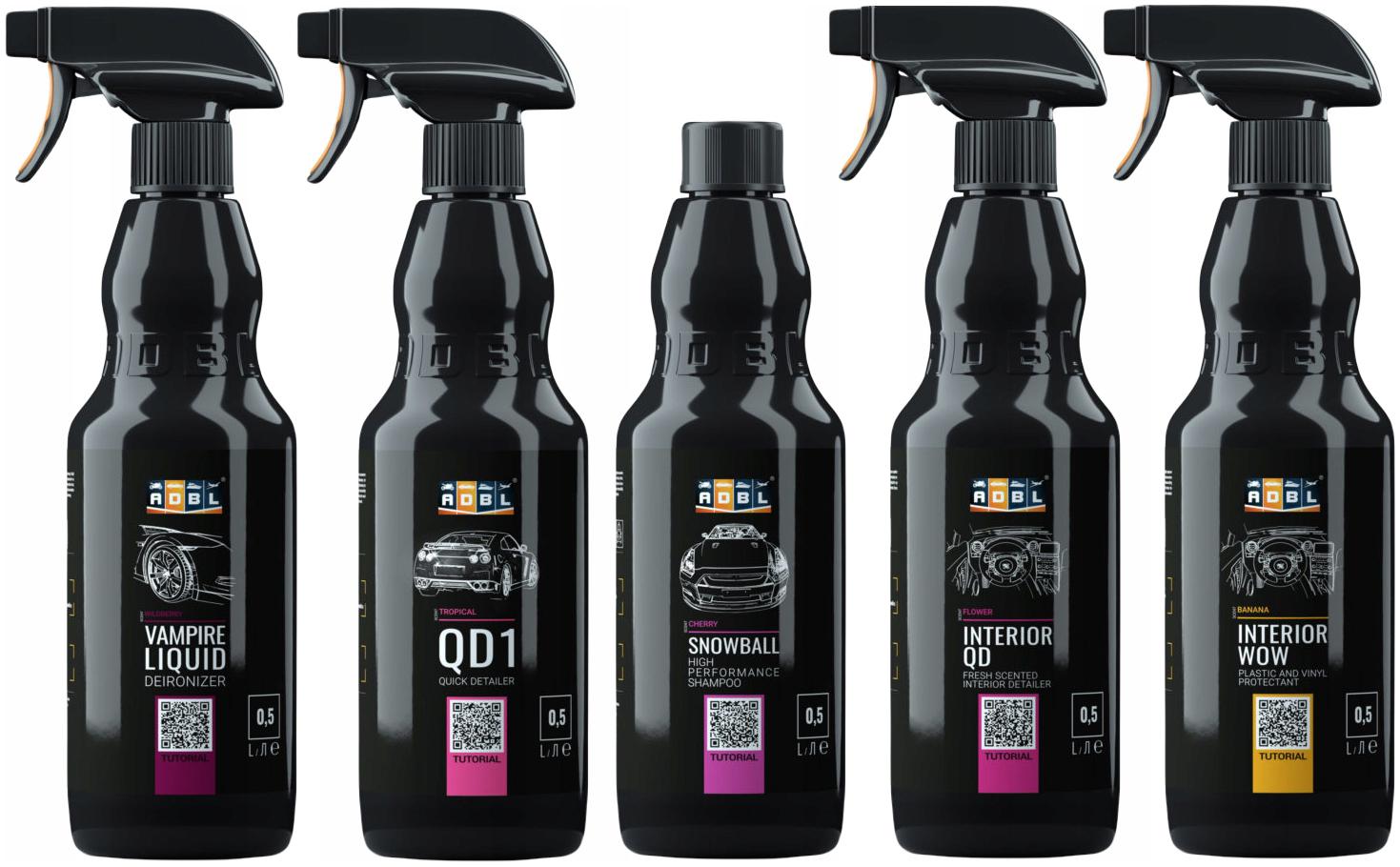ADBL ZESTAW KOSMETYKÓW DO MYCIA I PIELĘGNACJI AUTA