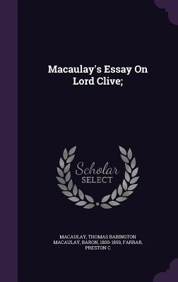 macaulay essay on clive