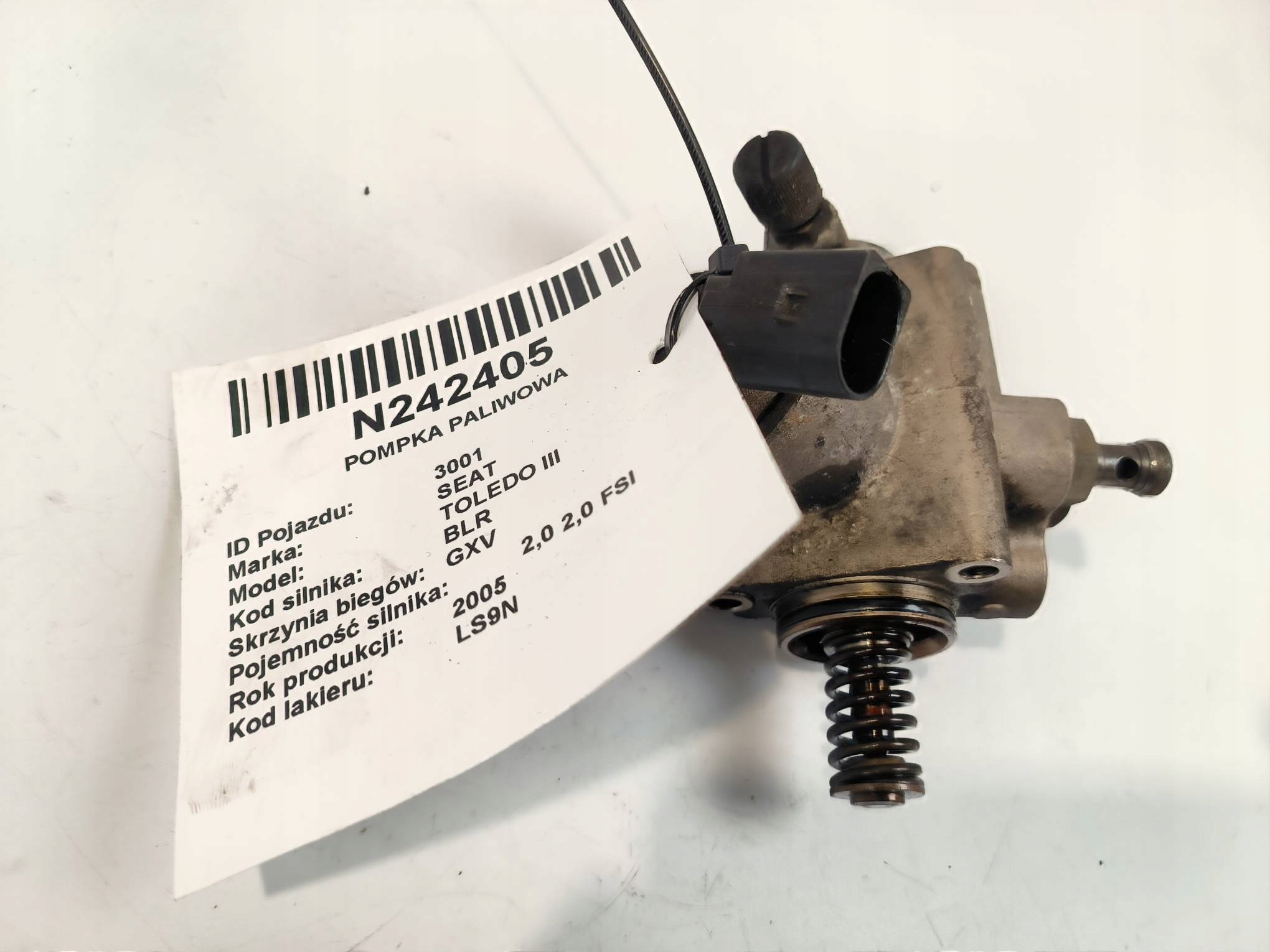 pump fuel SEAT TOLEDO III