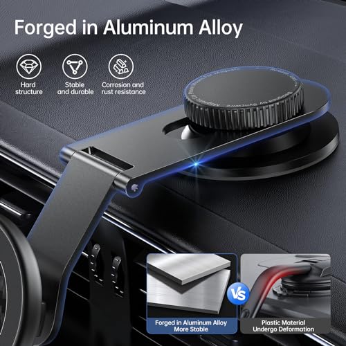 SYNCWIRE Magnetyczny Uchwyt Samochodowy MagSafe na Deskę Rozdzielczą Tesla — miniatura 3